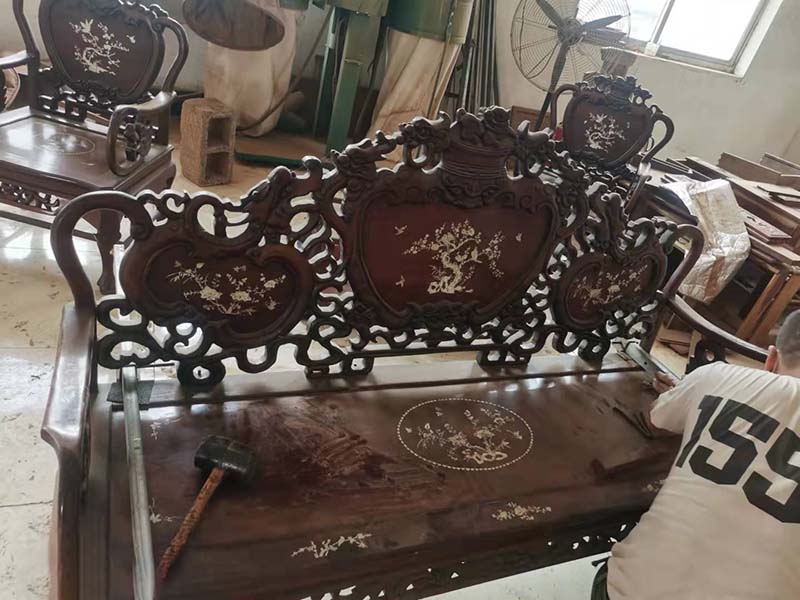 犍为旧红木家具保养